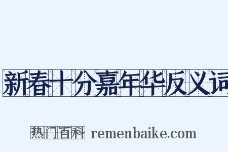 新春十分嘉年华反义词是什么意思的图片